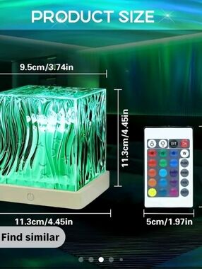 USB Dynamic Aurora Light - Blue Ambient Night Lamp